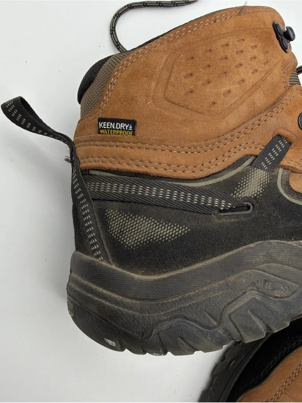 KEEN Targhee IV Mid Mens Leather Hiking Boots Shoes Size 14 Brown Waterproof